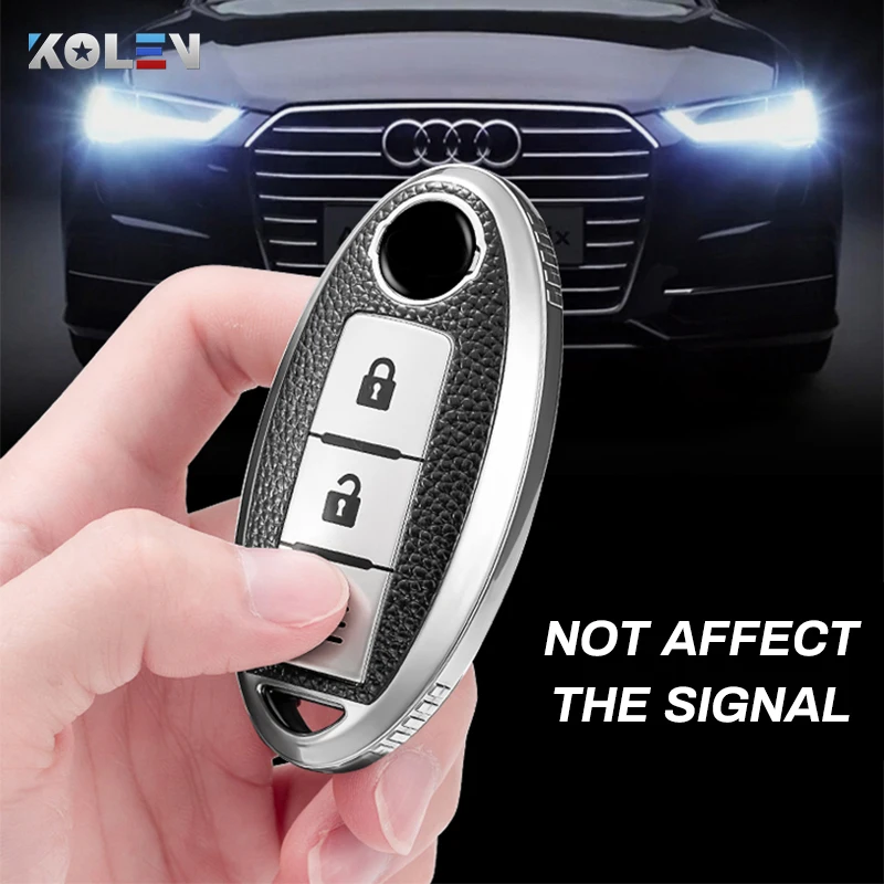 

Leather TPU Car Smart Key Case Cover Fob For Nissan Qashqai X-Trail T32 T31 Juke J10 J11 Kicks Tiida Pathfinder Note Infiniti