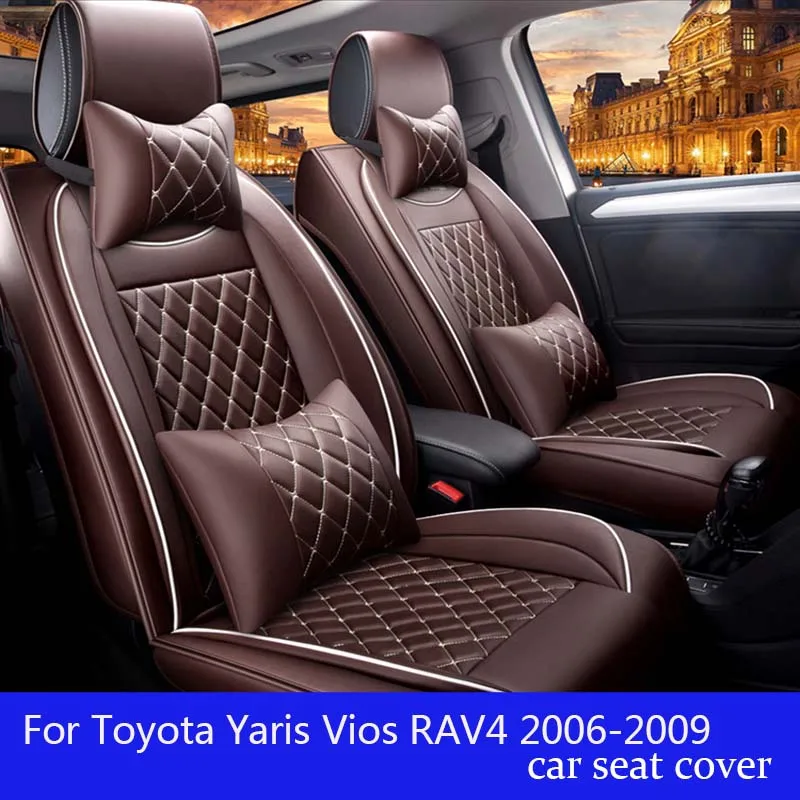 Shenlao универсальный чехол для автомобильных сидений Toyota Yaris Vios RAV4 2006 2009 аксессуары