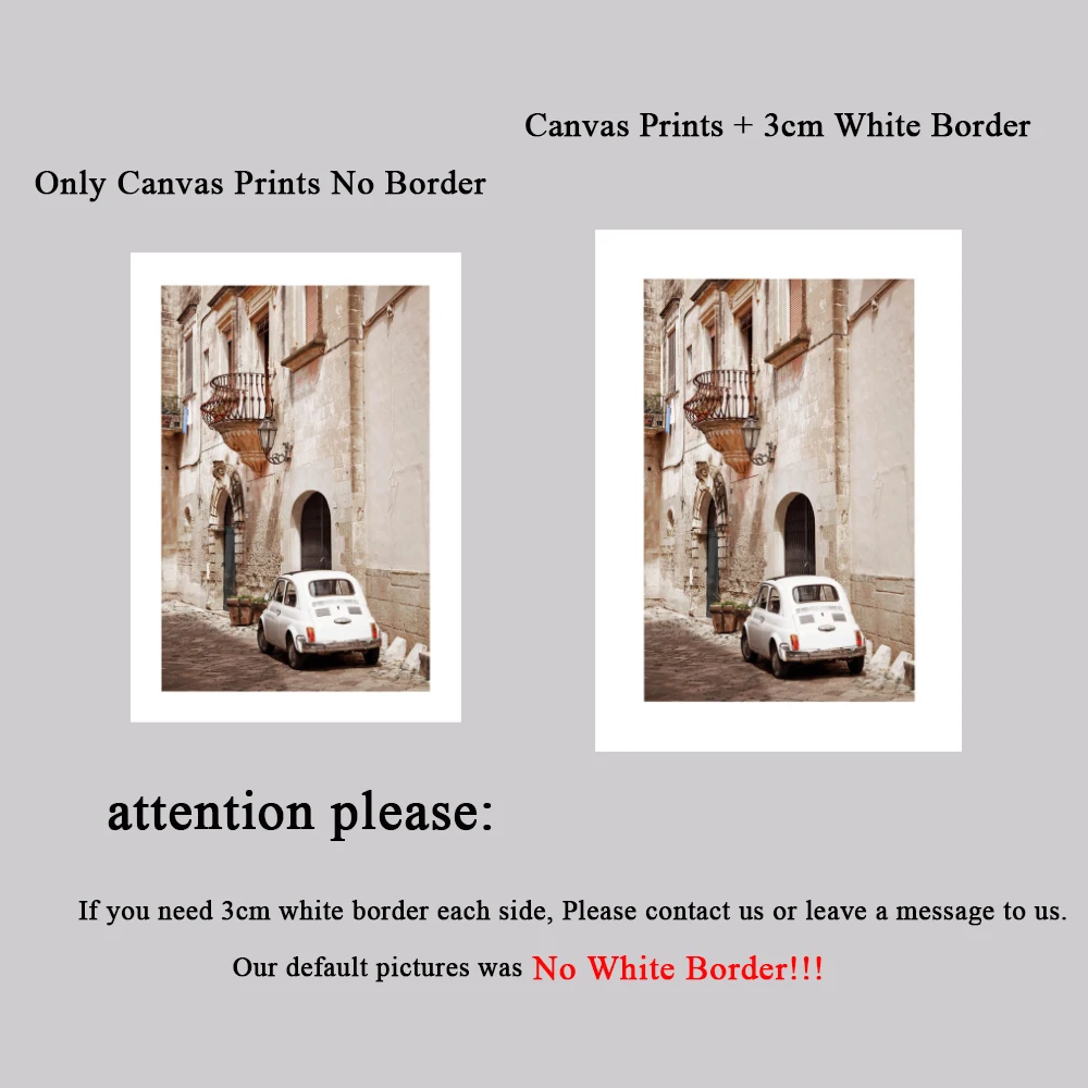 Винтажная картина на стену в виде автомобиля Картина холсте стиле старого