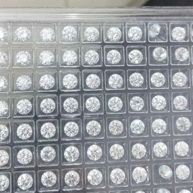 Распродажа 3 ~ 12 мм цвет IJ 0 5ct карат свободные муассаниты круглые бриллиантовые
