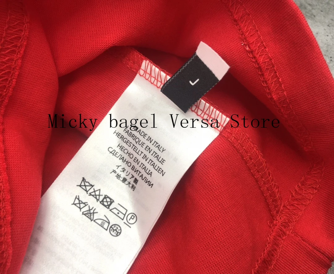 

21 luxury brand badminton racket embroidery printing fashion women's short sleeve temperament round neck versatile loose T-shirt