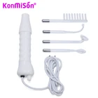 KONMISON 4 в 1, высокочастотная электротерапия, стеклянная трубка, аппарат для удаления крем против морщин Acne, массажер для лица, тела, спа