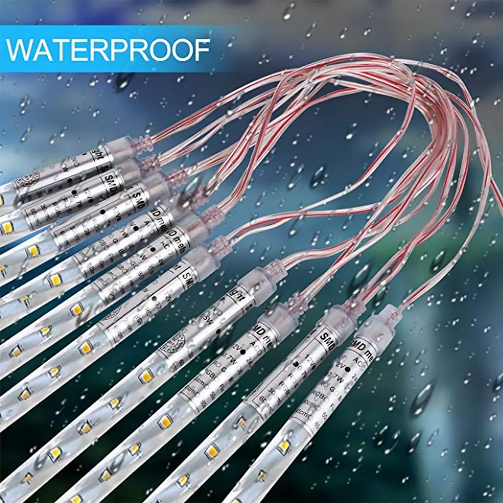 Капли дождя гирлянды светодиодные гирлянда метеоритный дождь лампочки в виде