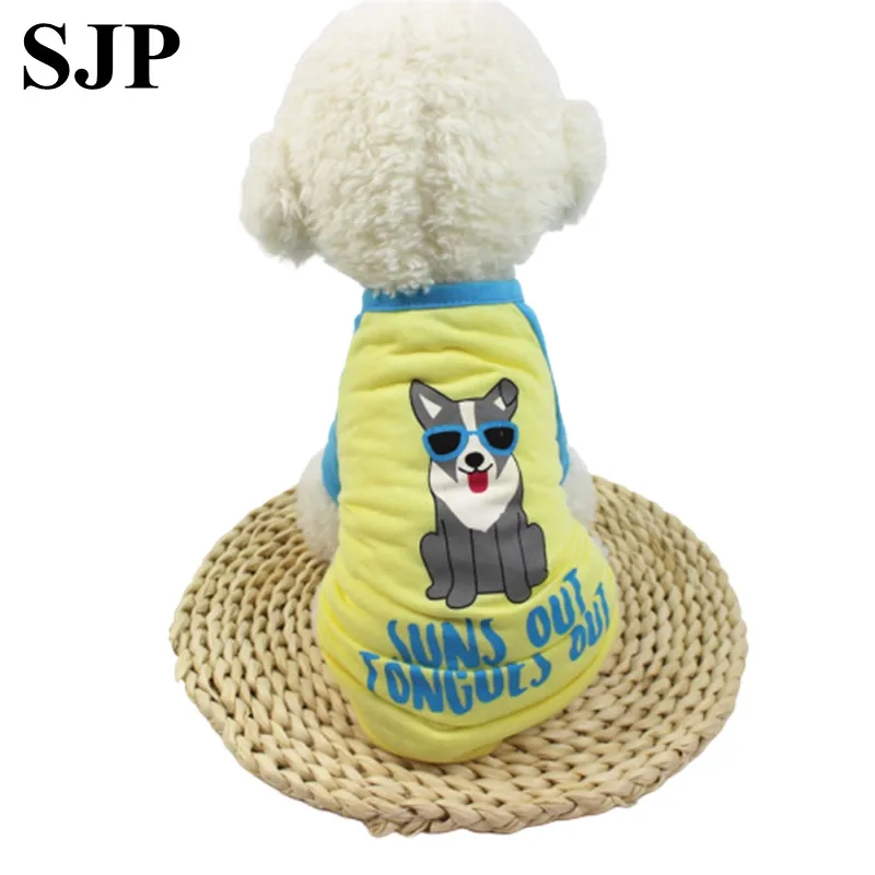 Новая одежда для собак весна и лето тонкий плюшевый медведь Пудель Футболка с