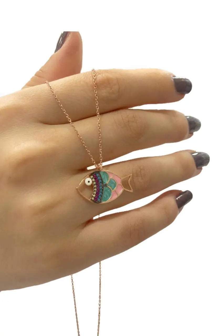 

Cute Fish Clown Fish 925 Sterling Silver Pendant