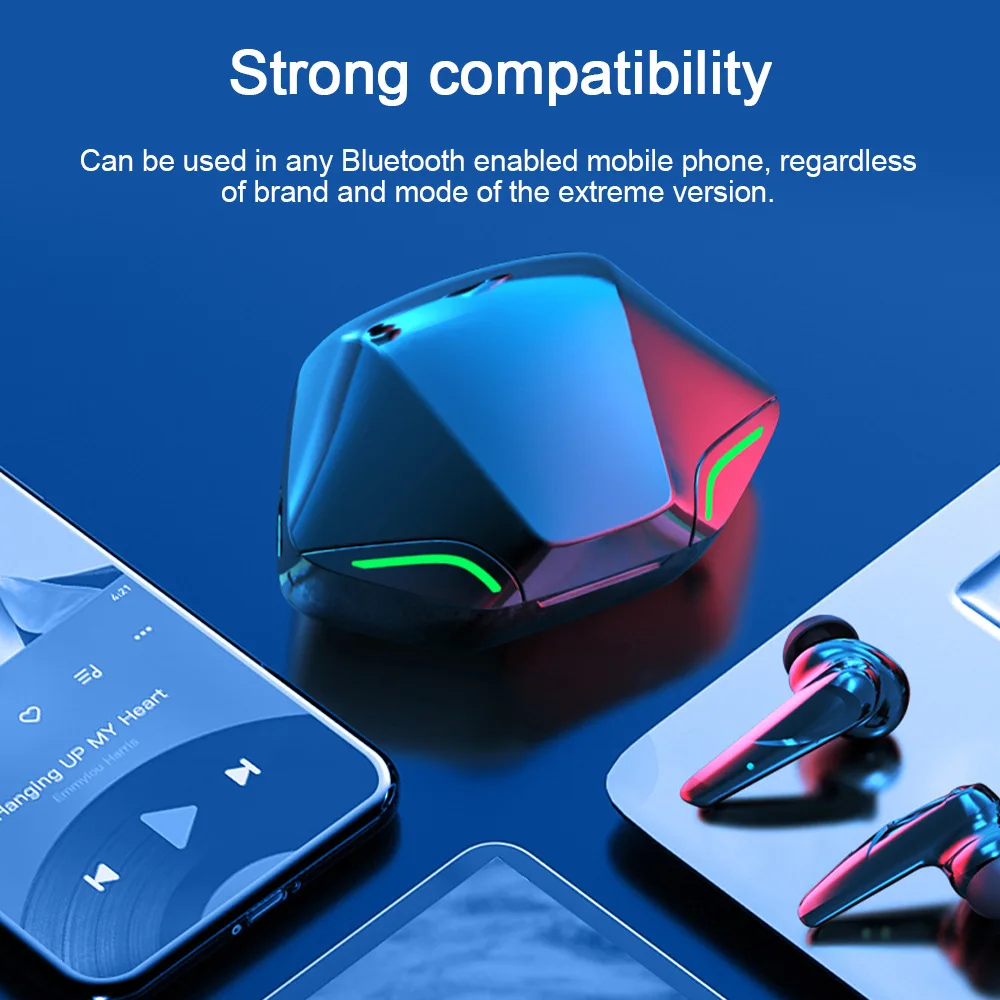 

True Wireless Bluetooth Headset Binaural Sports in-Ear High Sound Quality High-End Men's and Women's Noise Reduction Good-lookin