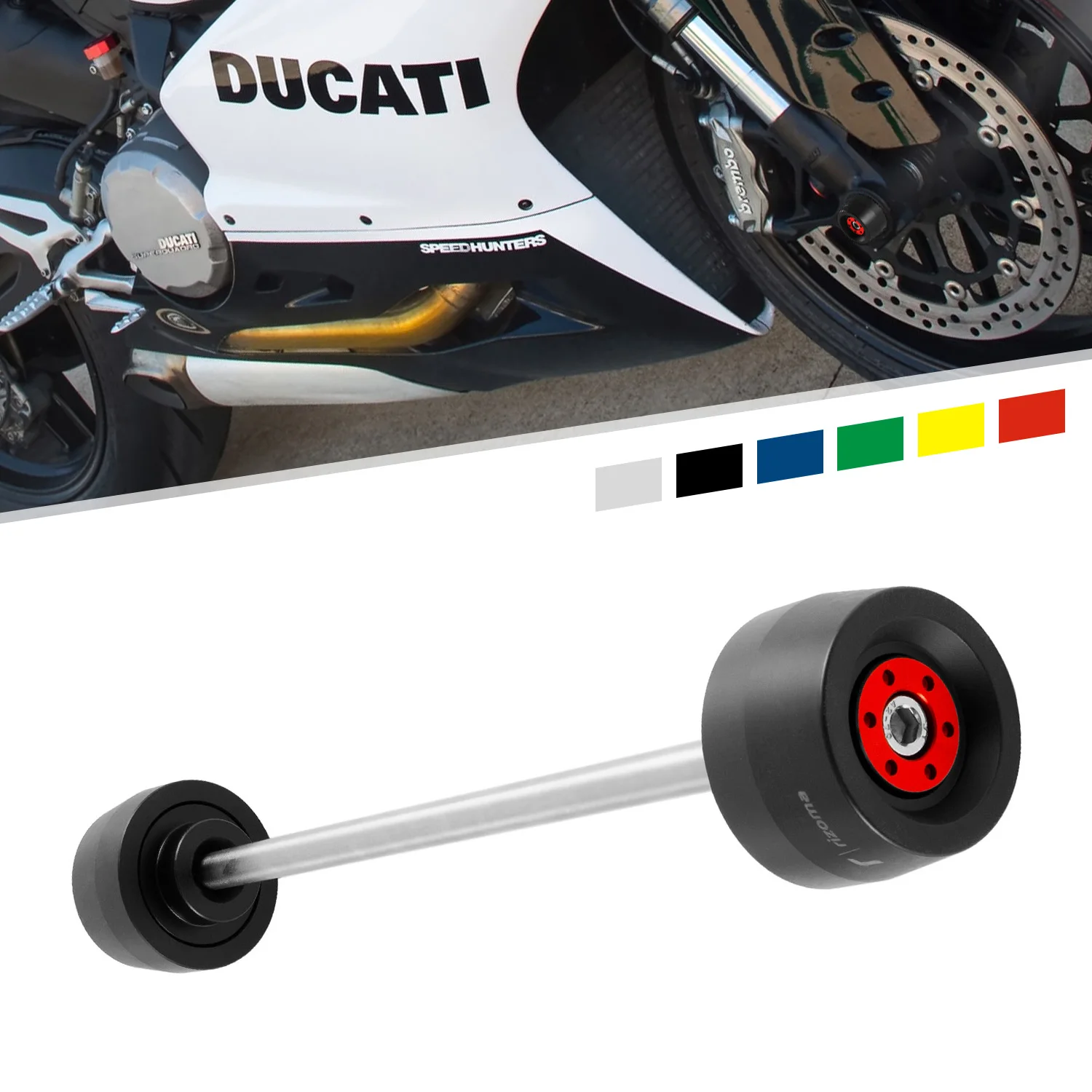 

Motorcycle Accessories Front Axle Slider Wheel Protection Crash Protector For Ducati Monster 696 795 796 797 821 1100EVO