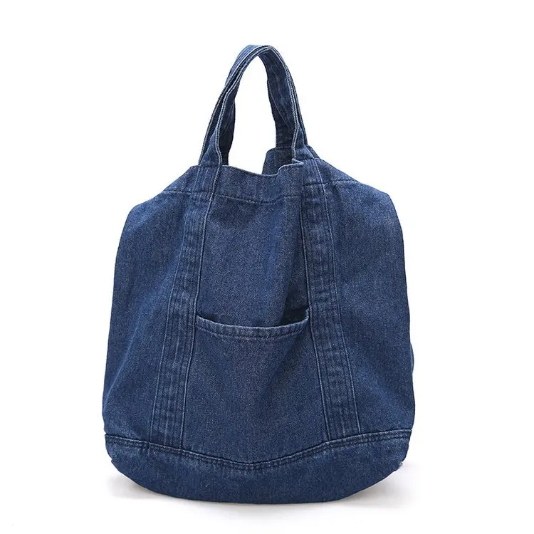 

Denim Casual Shoulder Bag for Women 2021 New Large-capacity Shopping Messenger Bag Korean Fashion Chic Student Books Handbag