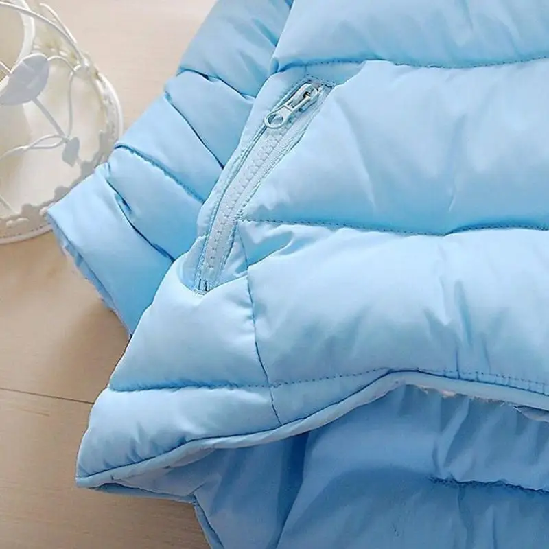 Winter Thick Cotton Coat Down Jacke Park For Girls Down Jacket For Girls Fur Hooded Children Outerwear Children's Down Jacket