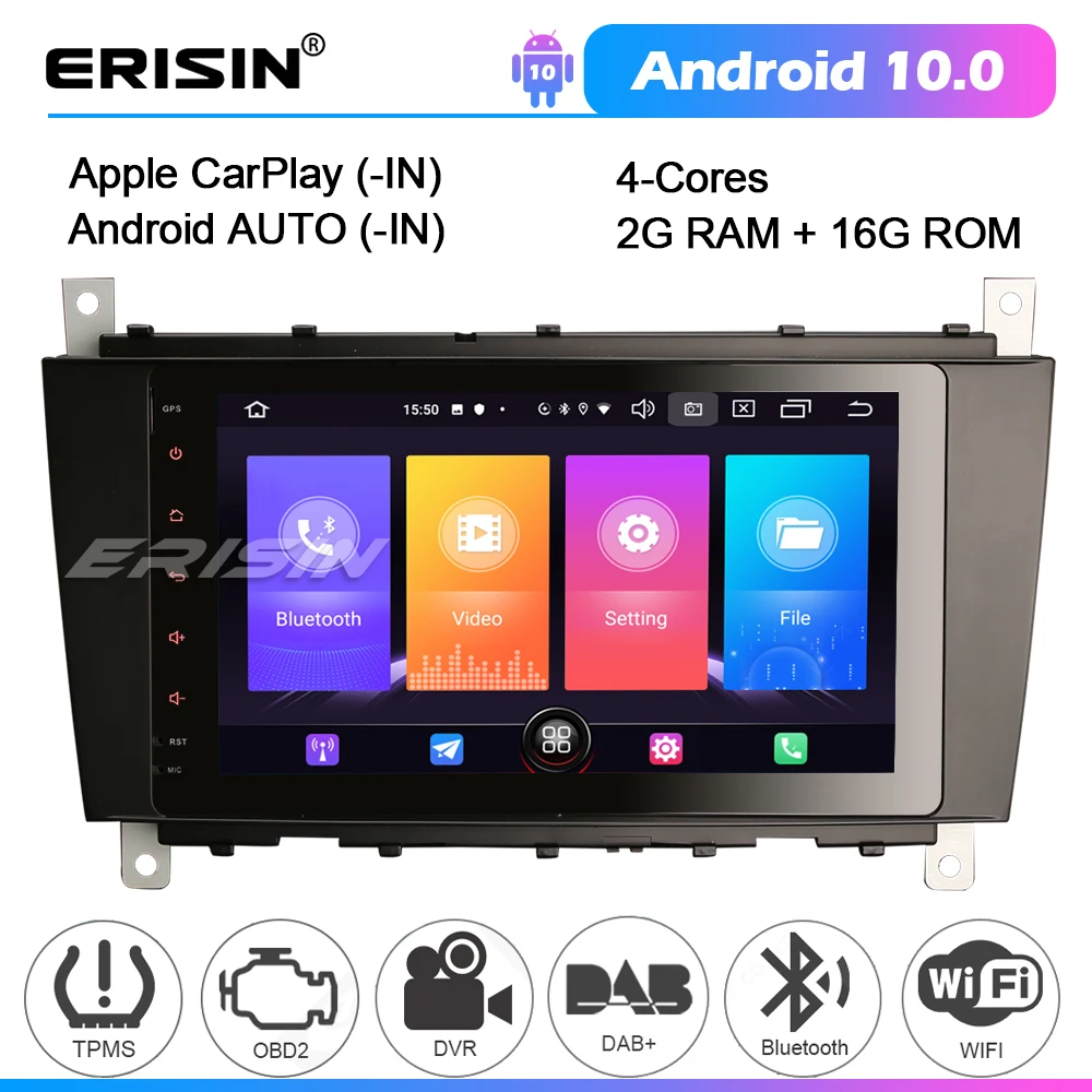 2769 Android 10 автомобильная стереосистема для Mercedes Benz C/CLK/CLC Class W203 W209 WIFI GPS Радио