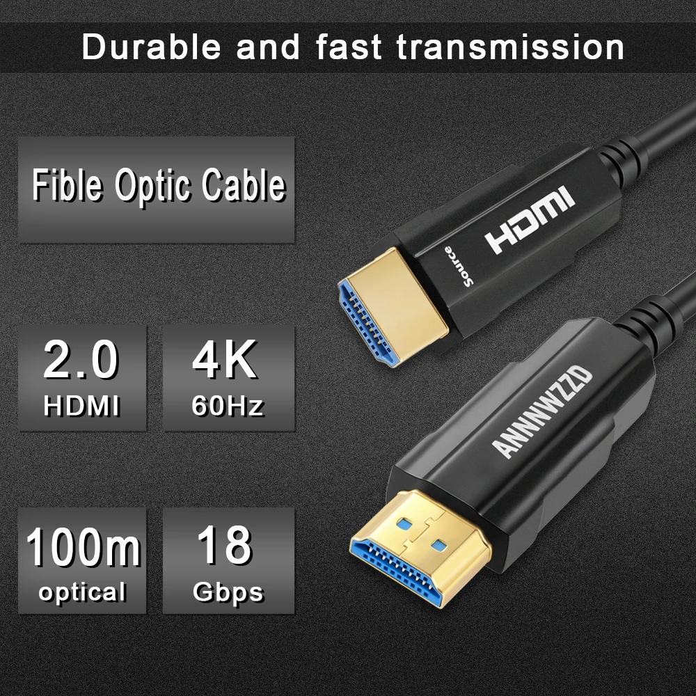 Кабель HDMI 2,0 4K 60Hz волоконно-оптический кабель HDMI 2,0 2.0a 2.0b HDR для HDTV коробка проектор PS4 кабель HDMI 10m 20m 30m 50m HDMI кабель
