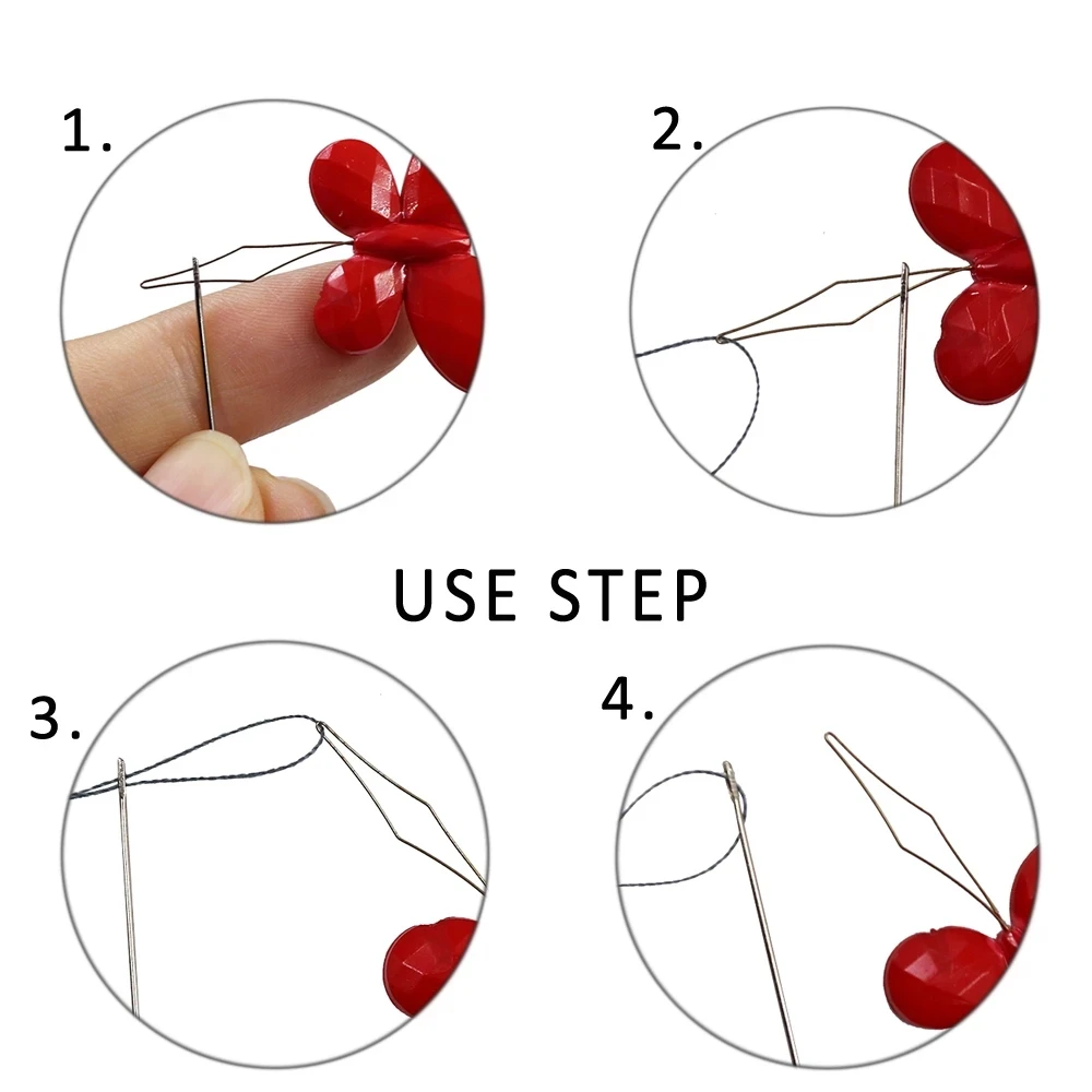 

3/6/10PCS Plastic Butterfly Needle Threaders Wire Loop Threaders Wire Stitch Insert Thread Needle Device DIY Craft Tool