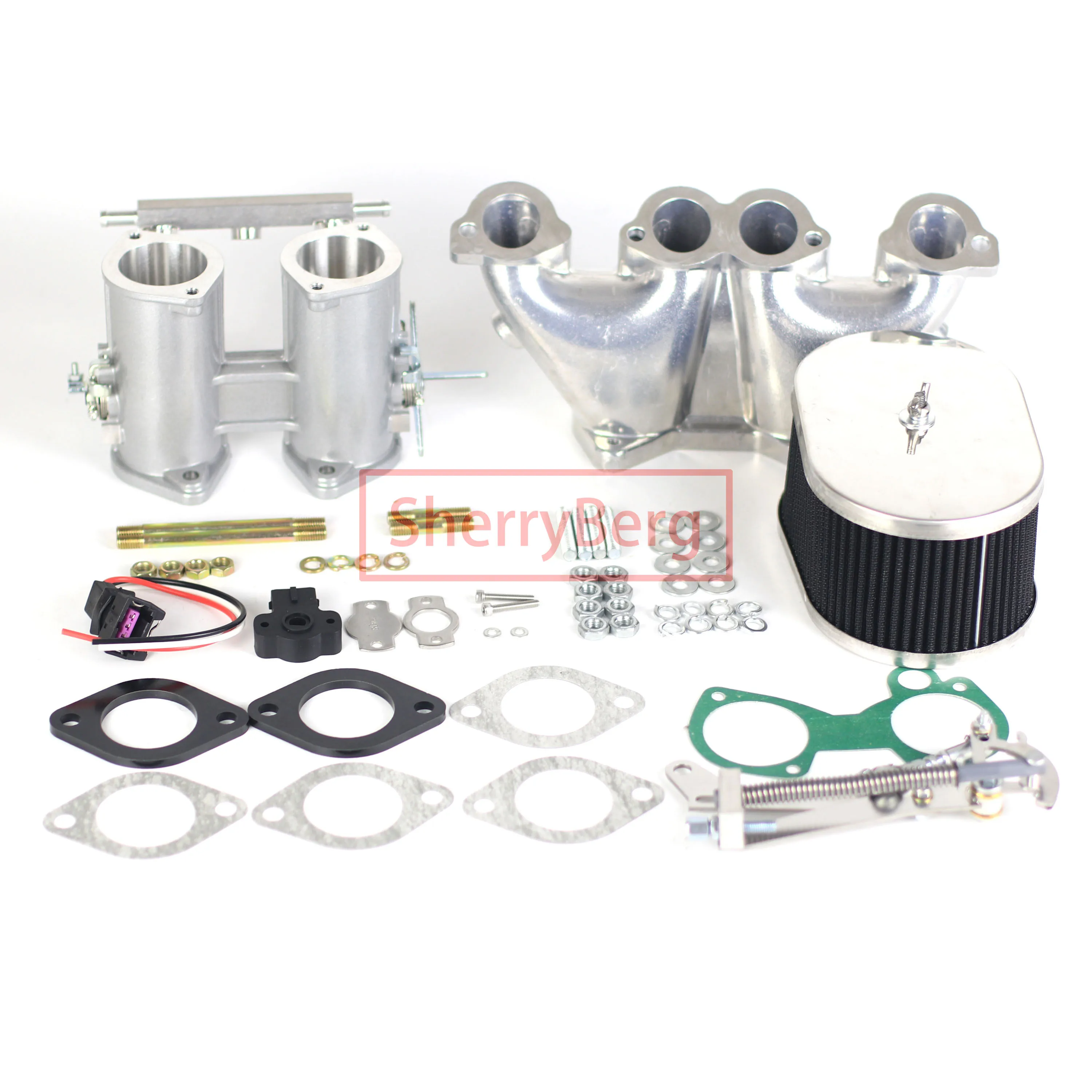 Впускной коллектор дроссельной заслонки SherryBerg для AUDI 80 VW MK2 Weber 40 42 45 48 50 DCOE EMPI Dellorto