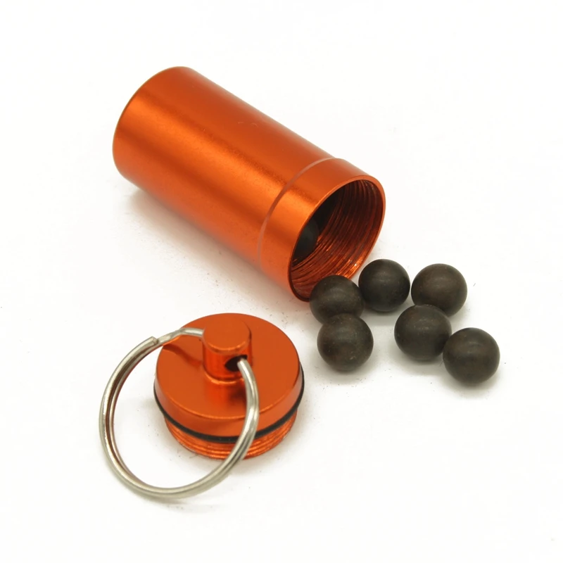 5 Шт. Кемпинг Мини Алюминий Водонепроницаемый Pill Box Хранения Уплотнения Открытый