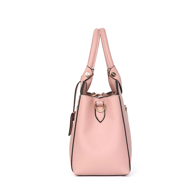 ZMQN Handbags For Women Cute Pink Luxury Shoulder Bag Leather Hand Bag Candy Solid Handbag Hgigh Quality Torebki Damskie A849