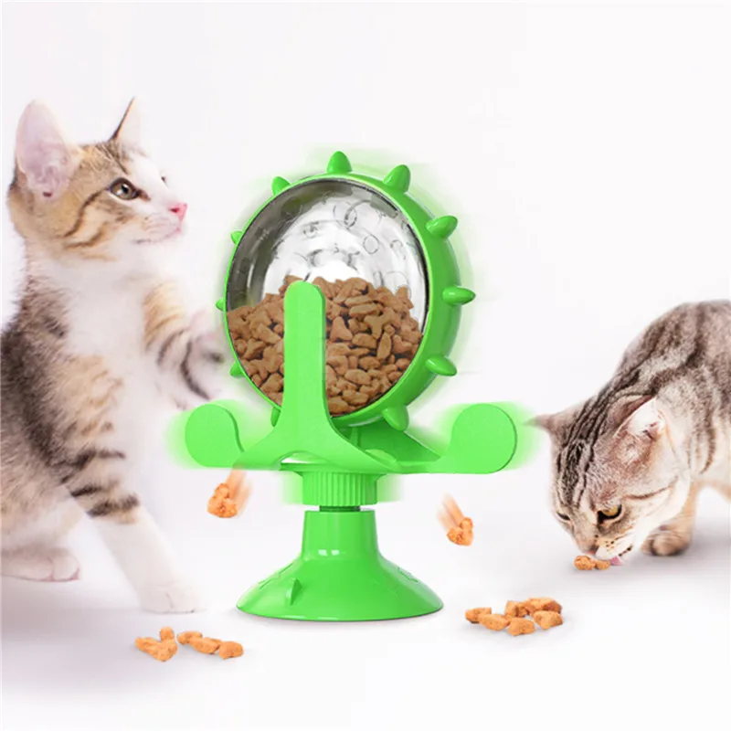 

Новинка 2021, игрушки для кошек с утечкой, Интерактивная ветряная мельница, вращающаяся игрушка для маленьких собак, забавный Вращающийся пов...