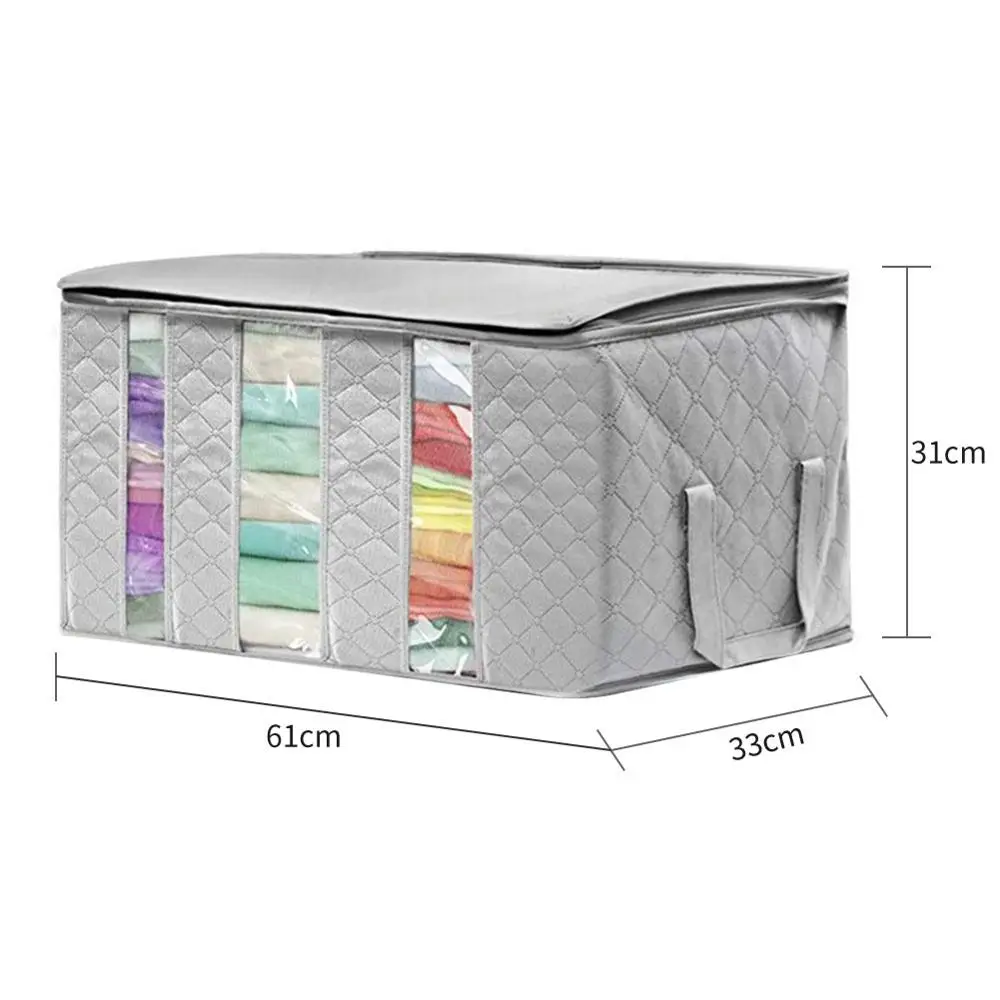 1 шт. складной нетканый органайзер для кровати аккуратный чемодан одежды одеяло