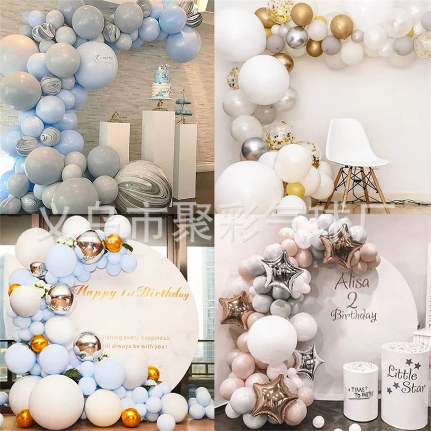 

137Pcs Five-Pointed Balloon Set Colorful Metallic Birthday Party Wedding Decoration Anniversary Globals Baby Shower Halloween