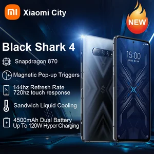 Black Shark 4 Global Smartphone Xiaomi Blackshark 4 6gb/8gb/12gb Ram
128gb and 256gb Rom Global Version Gaming Phone