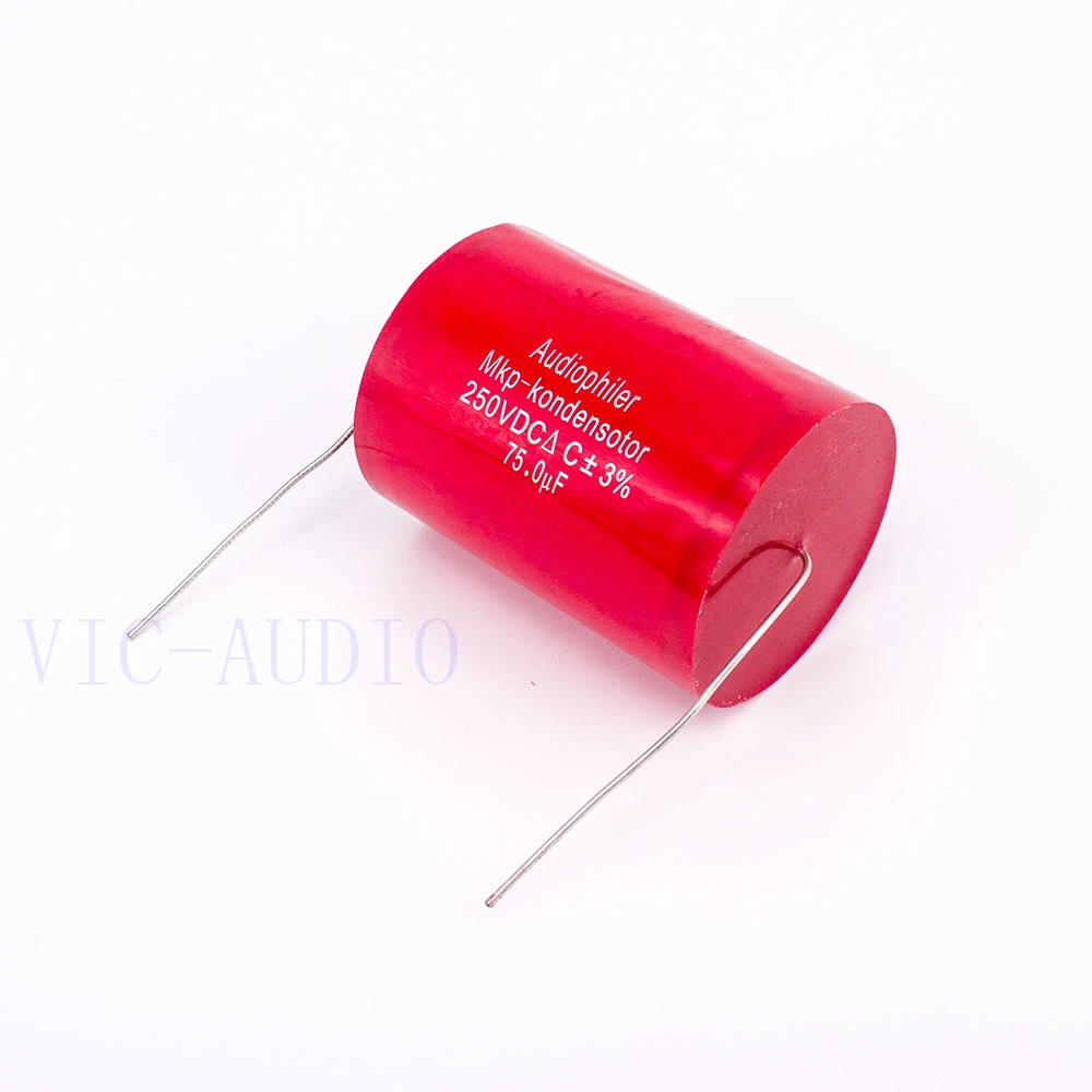 1 шт. конденсатор Audiophiler Mkp с алюминиевой крышкой 75 мкФ 250V DC 3% HI-FI Лихорадка