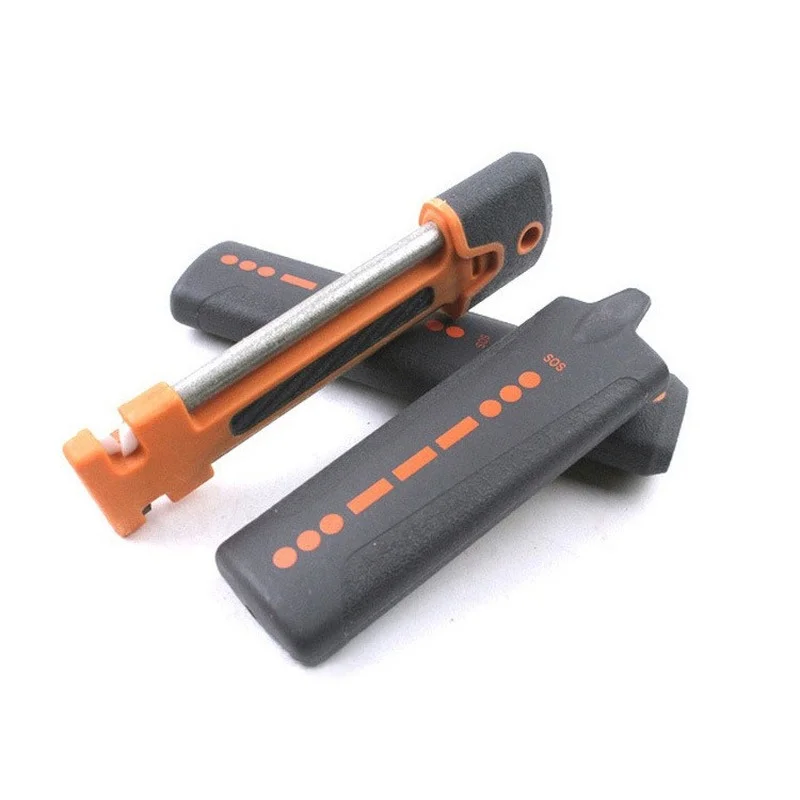 

4In1 Professional Multi-functional Outdoor Knife Sharpener Portable Diamond &Ceramic Sharpening Tool for Camping Knife