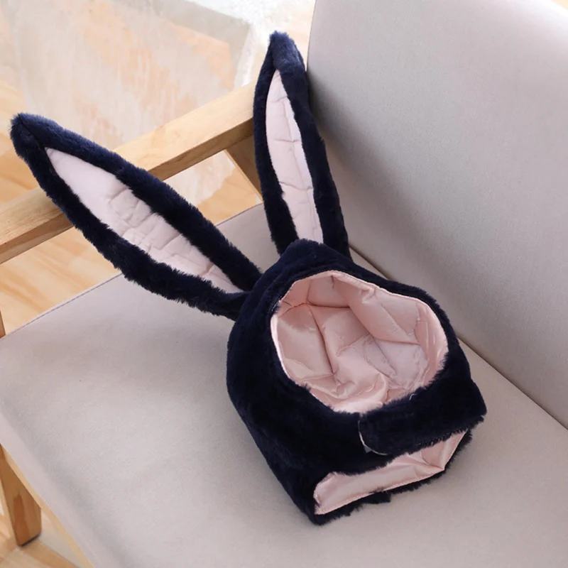 

Newest Halloween Party Cosplay Girls Long Bunny Ears Cap Cosplay Beanie Plush Hat Bunny Ears Hat Rabbit Long Ear Hats