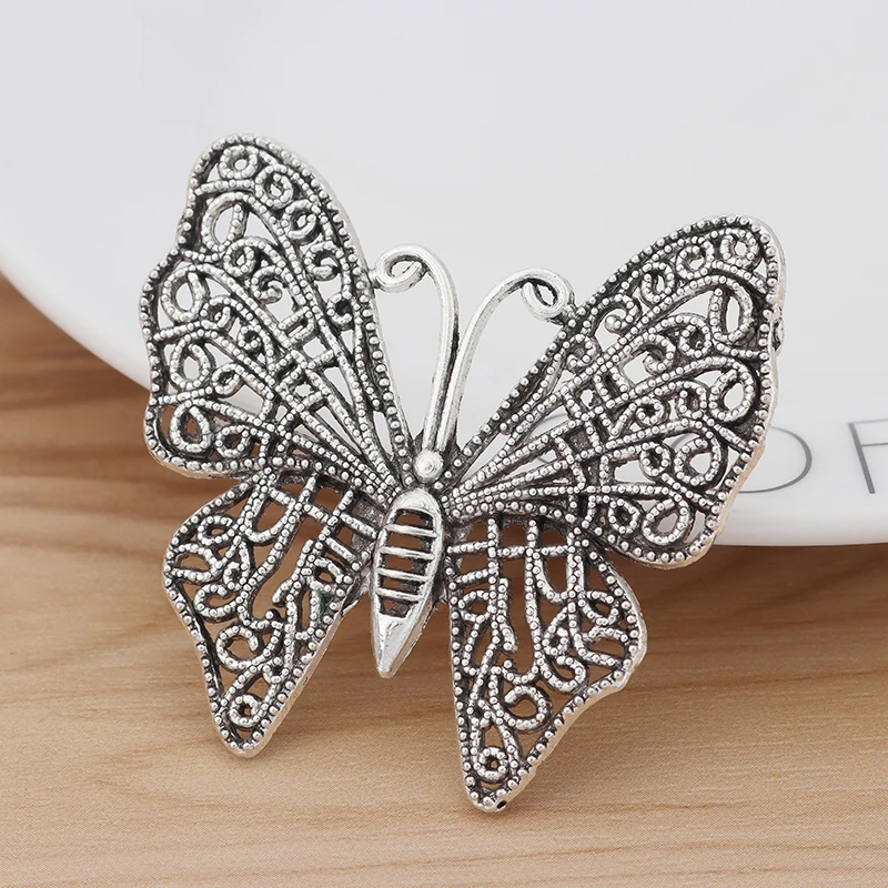 5 шт. большие филигранные подвески в виде насекомых бабочек для ожерелья