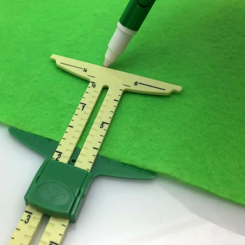

5-IN-1 SLIDING GAUGE WITH NANCY Measuring Sewing Tool Ruler Patchwork Tool Ruler Tailor Ruler Tool Accessories Home Use Ruler