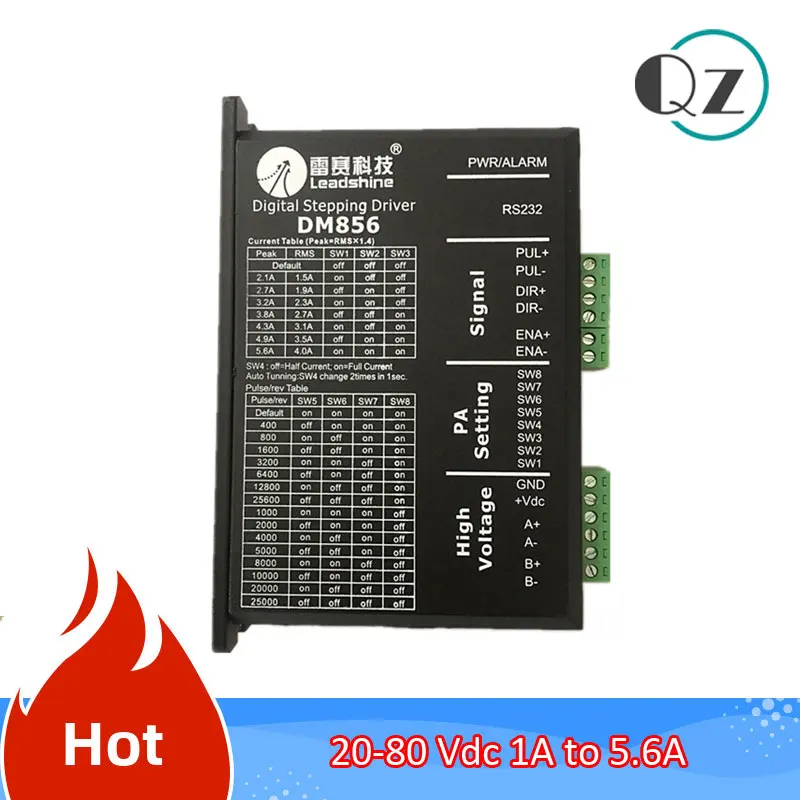 Контроллер шагового двигателя DM856 оригинальный Цифровой Драйвер 57 86 20-80 В