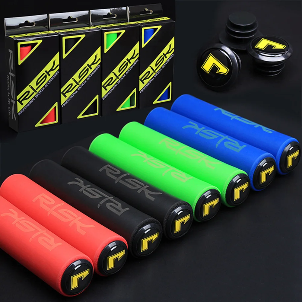 

MTB Mountain Road Bike Bicycle Cycle Non Slip Silicone Rubber Handlebar Grips Tape 2PCs 22.2mm Universal Size