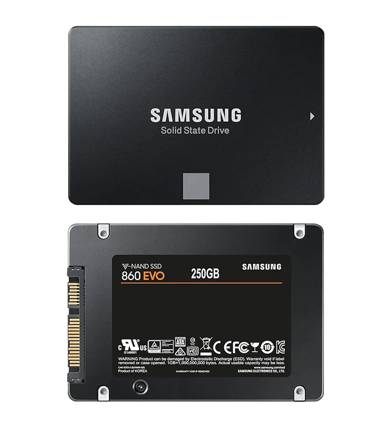samsung SSD 860 Evo 250 ГБ 500 1 ТБ SATA III 2,5 ''2,5 дюймов Внутренний твердотельный диск для хранения