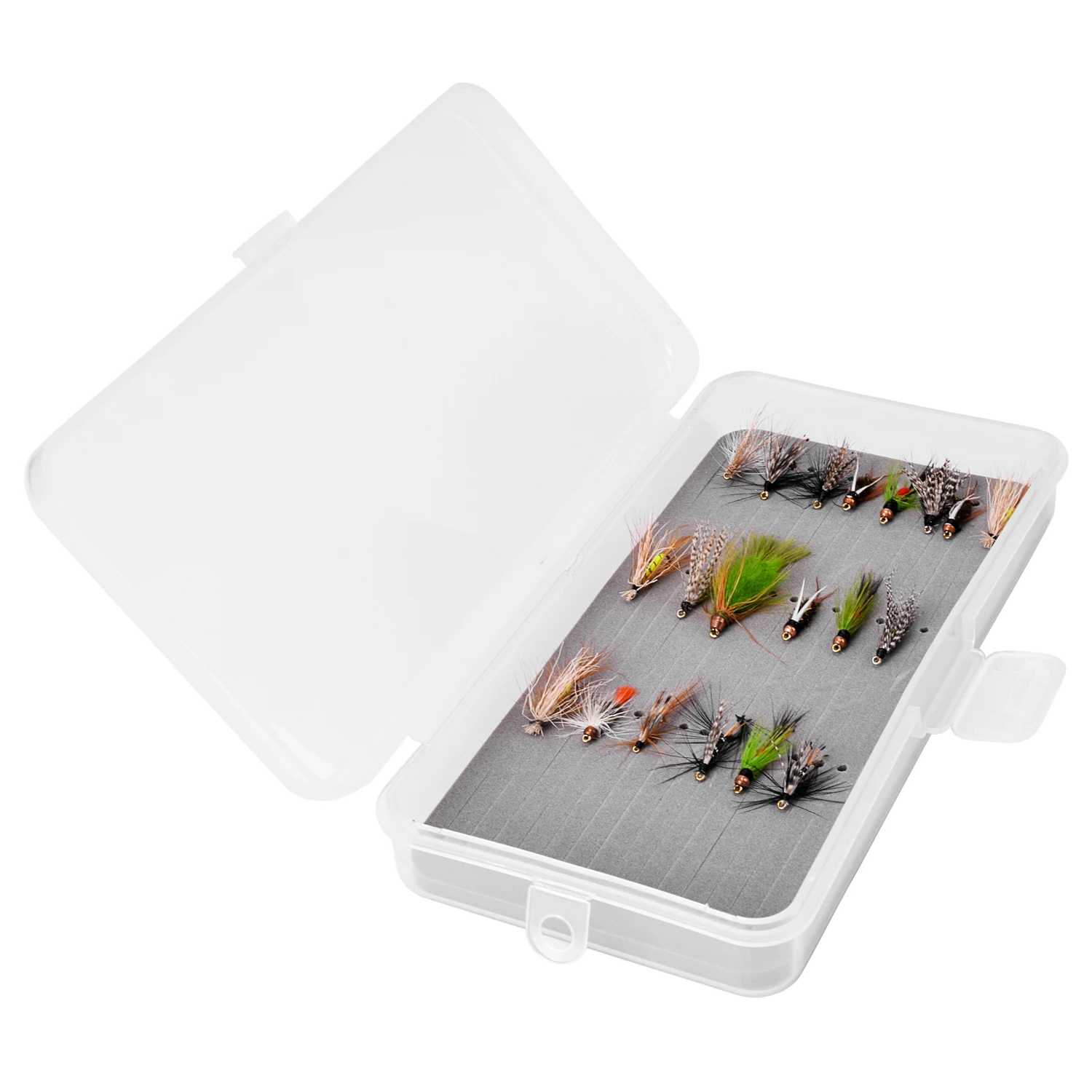 

SF Fly Trout Fishing Box Large Streamers and Flies Fly Box With Slit Foam Liner L(