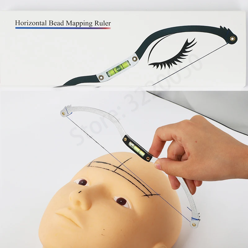 Microblading Mapping String Ruler Permanent Makeup Pre-Inked Eyebrow Line Mark Brow Positioning Tool PMU Accessory Supply | Красота и