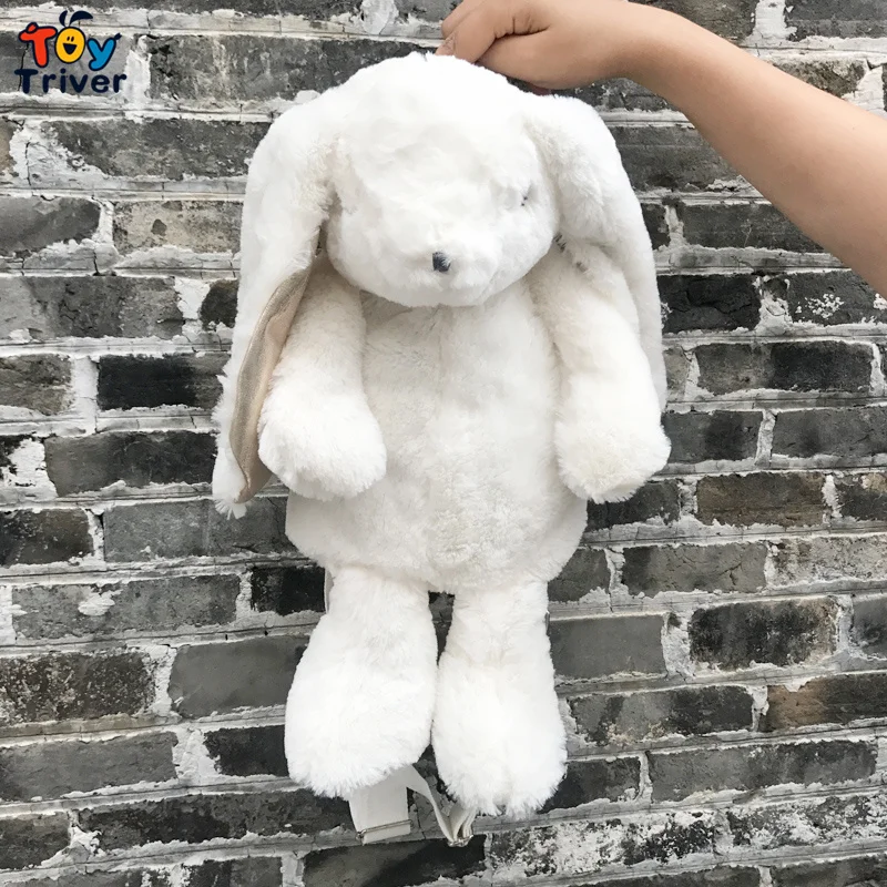 Белый Кролик Рюкзак Японский Kawaii Кролик школьная сумка плюшевая игрушка Дети Девочка Девушка День рождения Рождественский подарок
