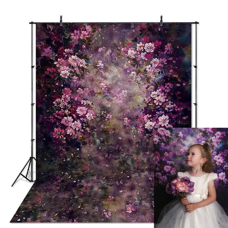 

Flower Photography Backdrop Wedding Christmas Floral Background Studio Newborn Baby Child Family Portrait Photophone Photocall