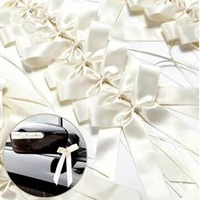 50pcspack ribbon bows delicate wedding pew end decoration bowknots ribbon bows party cars chairs decoration bowknots