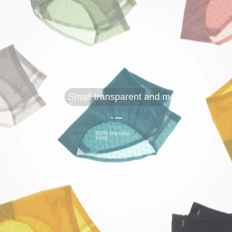 

MiiOW Ice Silk Nude Underwear Women Summer Ultra-thin Breathable Panties Mid-waist Antibacterial Crotch Seamless Girls Brief