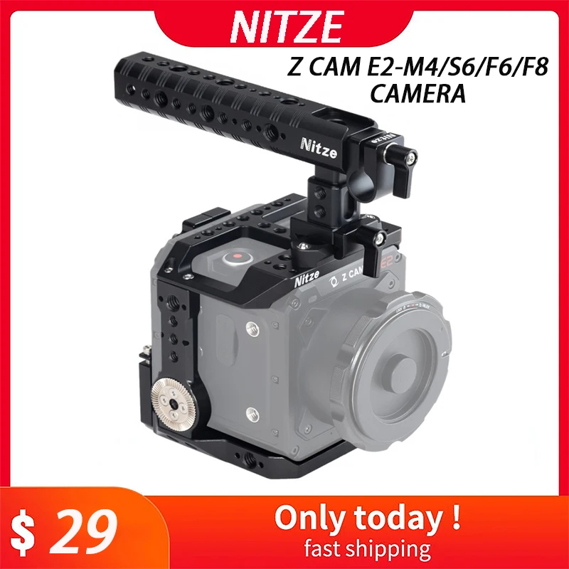 Комплект Nitze Cage для Z Cam E2 с зажимами кабеля HDMI и USB ручкой PA14 NATO CAM E2-M4/S6/F6/F8 |