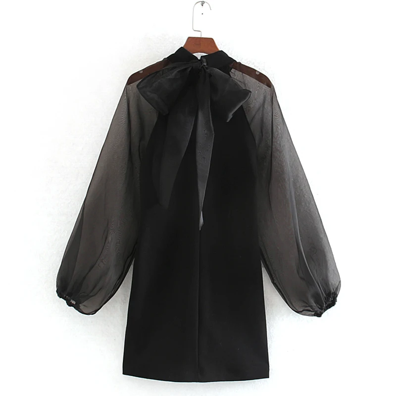 Шикарные облегающие сетчатые платья с бантом женское модное платье в стиле