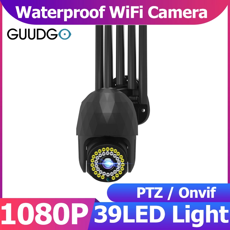 GUUDGO 1080P Wi-Fi IP Камера открытый 39LED светильник Цвет Ночное видение умный дом