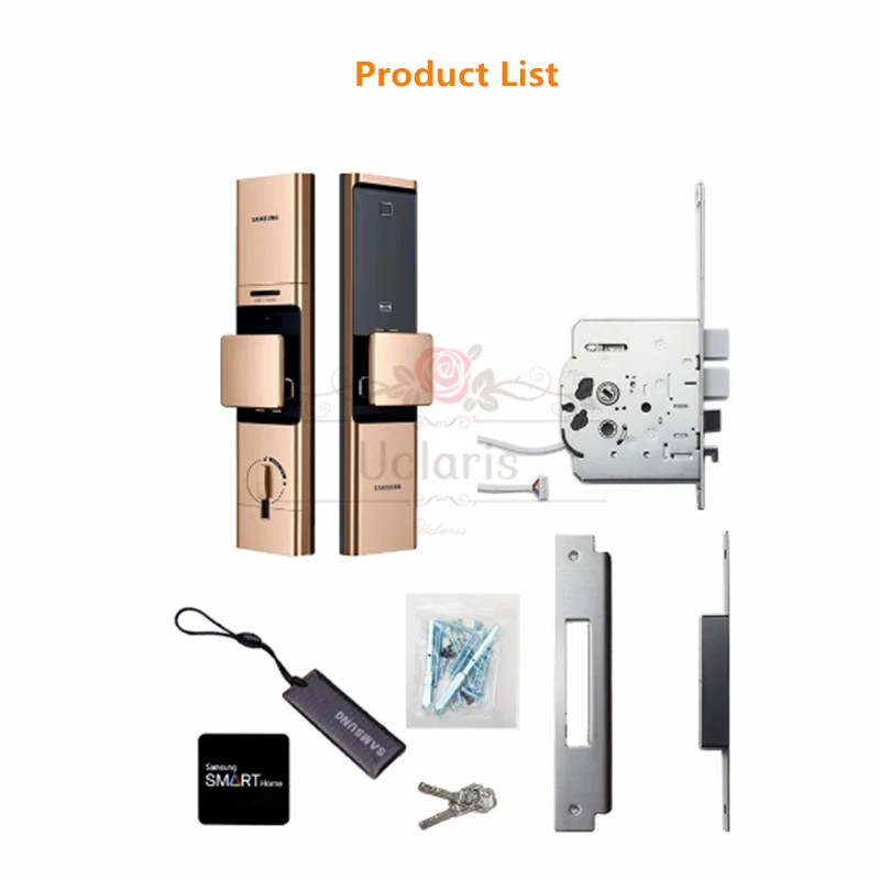 SAMSUNG Smart Fingerprint Digital Doorlock SHP-DR719 Security Automatic Electronic Home Lock With Password Card Key Phone NFC |