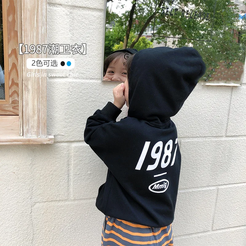 Детская одежда свитер осень 2020 новая рубашка с длинными рукавами и принтом для