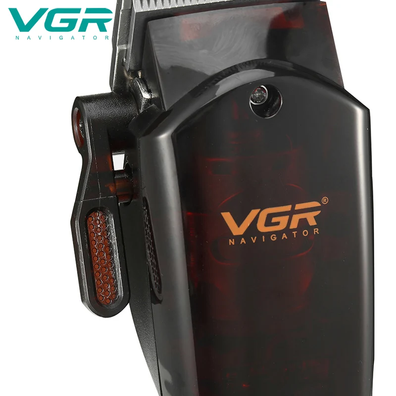 

VGR Adult USB Rechargeable Electric Hair Trimmer LCD Power Display 0 Cutter Head Men Professional Hair Cutting Hair Clipper