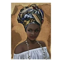 african woman pattern 5d diy full diamond cross stitch diamond mosaic home decoration