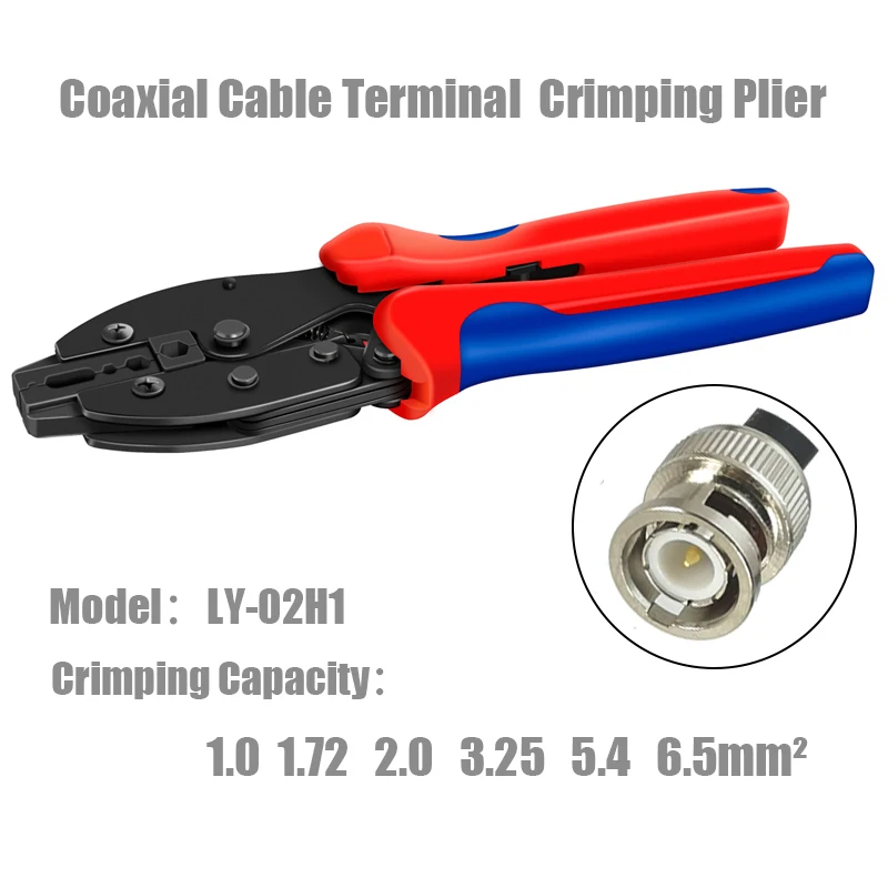 

Crimping Pliers LY-02H1 For Pressing Coaxial Cable Connector RG58 RG62 RG59