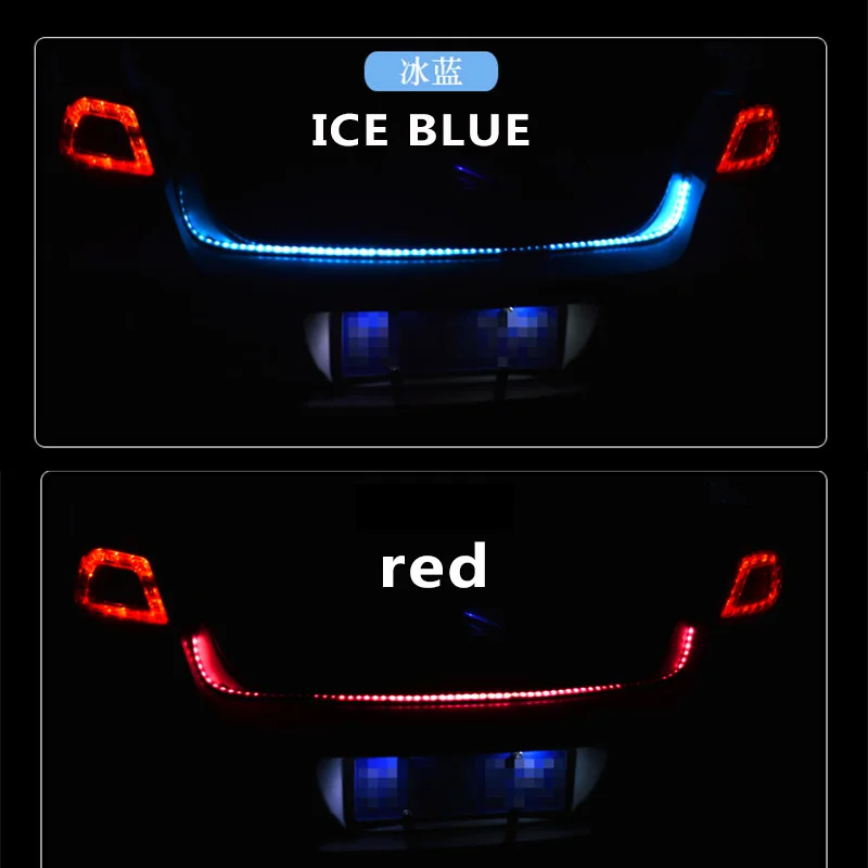 red icb blue Автомобильный светодиодный фонарь для хранения багажа неоновый цвет световая панель поворотник дальнего света Тормозные сигналы задние огни модифицированное украшение 12 В - Испускаемый цвет: red icb blue