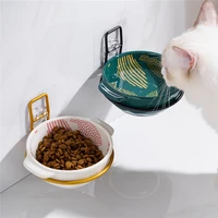cartoon pet bowl dog cat bowl hang stationary dog cage water food feeder cats dogs puppy hanging cage ceramics dishes