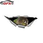 Забавная наклейка с попугаем Модифицированная Водонепроницаемая 3d-крышка для зеленых щек, наклейки от царапин, 15 см х 6 см