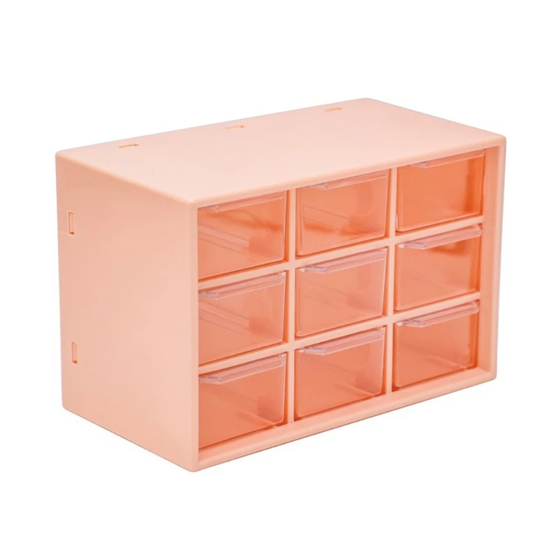 

9 Grids Desktop Storage Box Jewelry Drawer Organizer Plastic Cosmetic Container