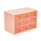 9 ячеек Настольный ящик для хранения ювелирных изделий Органайзер Пластиковый косметический контейнер